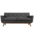 East End Imports Engage Upholstered Loveseat- Gray EEI-1179-DOR